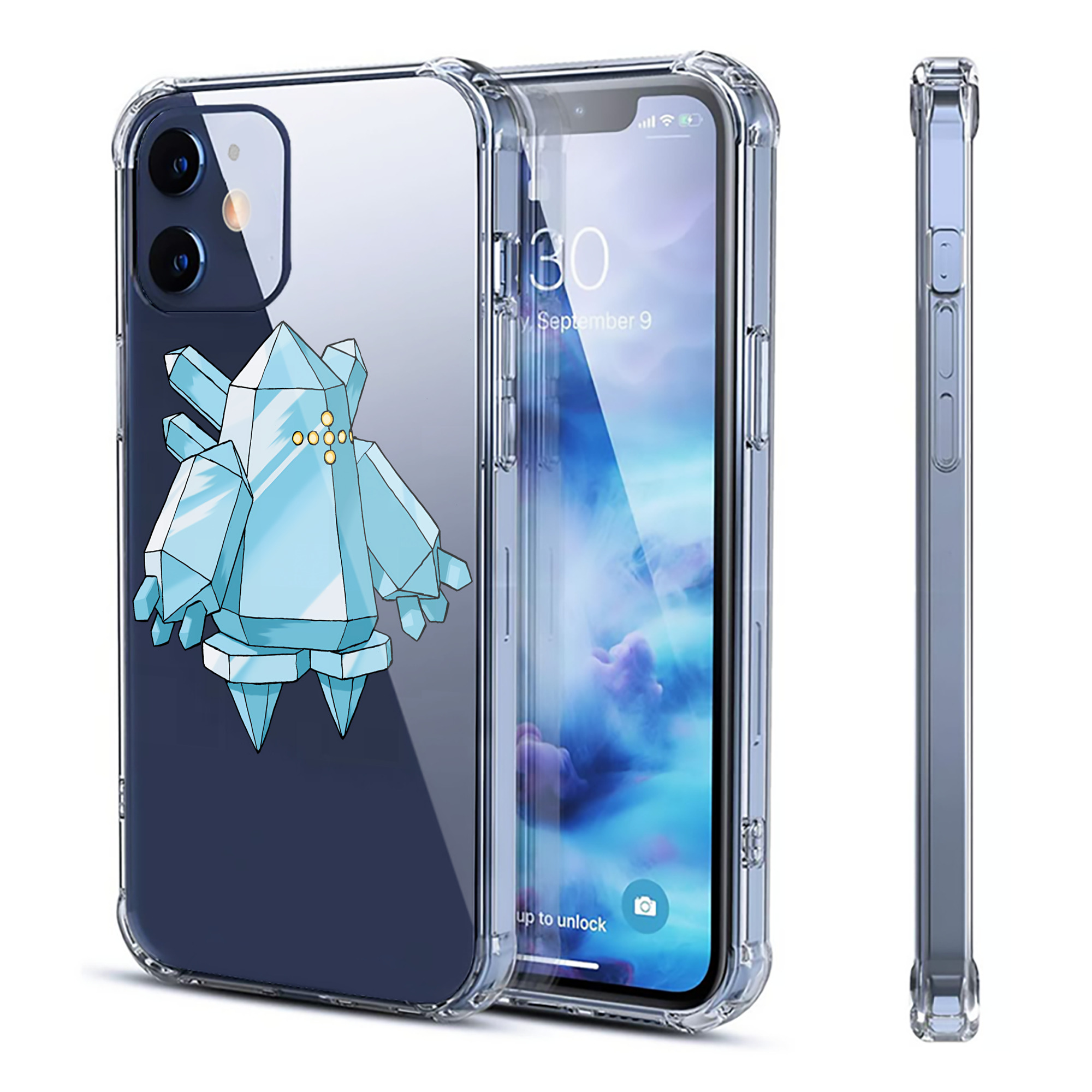 （画像用） ポケットモンスター Pokémon 【iPhone 12シリーズ対応】透明スマホケース（クリアソフトケース）